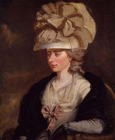 Portrait of Frances d'Arblay 'Fanny Burney' (1752-1840), British writer, unknow artist